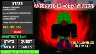 500 REBIRTHS!!! - Dragon Blox Ultimate (Without 2X EXP/Talents)