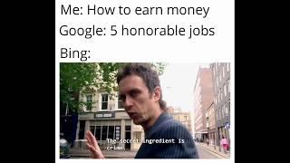 Google vs Bing Memes