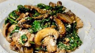 Garlic Mushroom & Spinach | Quick Recipe