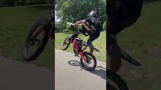 Insane wheelie trick on surron x