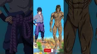Sasuke Vs eren yeager all Titan #attackontitan #aot #edit