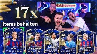 Ich habe 17x TOTYs GEZOGEN  ALLE meine TOTYs im Pack Opening  EA Fc 24