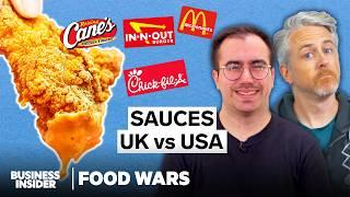 US vs UK Fast Food Sauces | Food Wars | Insider Food