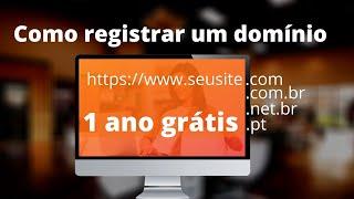 Como Registrar Domínio de Site 1 ano grátis - Registrar domínio na Webnode Atualizado 2021