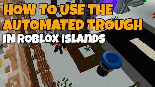 How to use the automated trough in Roblox Islands