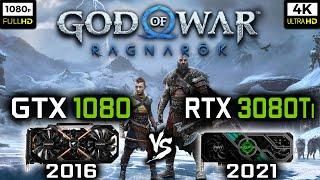 GTX 1080 vs RTX 3080 Ti in God of War Ragnarök - 1080p and 4K Benchmark + 1440p Gameplay