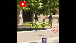 Infanta Sofia started running in a Panic