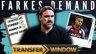 Daniel Farkes' Leeds United Transfer Demands:  He Wants Players !