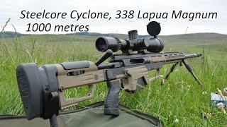 Shooting the 338 Lapua Magnum Steel Core Cyclone rifle, Long Range at WMS Firearms Training in Wales