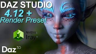 Daz Studio 4.12+ | Paramètres de Rendu Haute Définition Iray - Render Settings