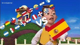 La canción del mio español latino vs español España (gameneitor55)