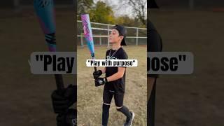 "Play with purpose" #BeYou #baseball #basebroz #baseballlove #baseballlife #axebat #giannimolfese