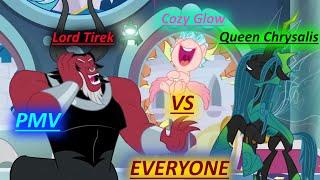 【PMV Villains MLP】Cozy glow and Tirek and Chrysalis Vs Everyone - Falling Inside The Black