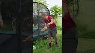 Scything Tricky Areas: Under the Trampoline #shorts