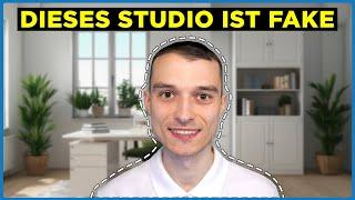 Youtube fake Studio Hintergrund kostenlos erstellen mit KI