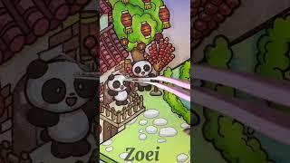Panda Lantern Fest  | 3D Sticker Cuties! #sticker #stickerart #diycrafts #asmrvideo #shorts