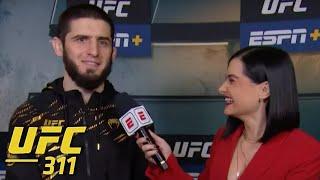 Islam Makhachev reacts to dominant win vs. Renato Moicano in the #UFC311 Main Event | ESPN MMA