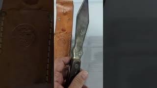 1950s-1970s Howard City, MI Knife Co. #old #dagger #knife #leather #sheath #knives #like #subscribe