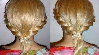 Easy Crown Twist Braid Hairstyle. Hairstyles for Medium/Long Hair. Penteados