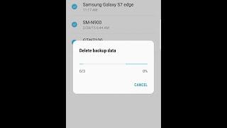 delete Samsung cloud data