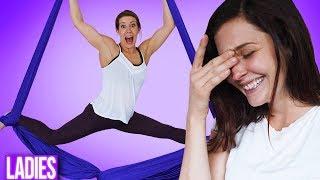 Professional Aerialist Teaches Average Person How To Do Aerial Silks