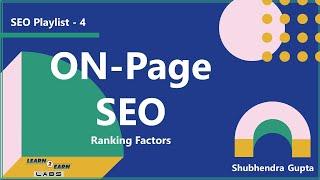 ON Page SEO | Ranking Factors for ON Page SEO | SEO in 2021