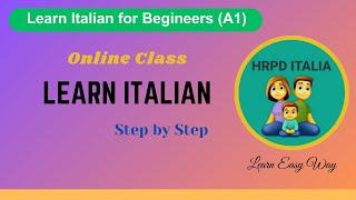 Live Learn Basic Italian in 1 day | easy way Learn Italian | Italian class for beginners (A1)