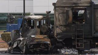 Coroner identifies two killed in fiery North Las Vegas crash