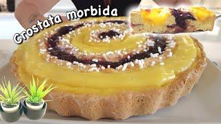 CROSTATA DI FROLLA MORBIDA CREMA E AMARENE ricetta facile