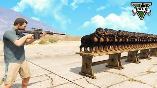 GTA 5 - How many animals can killed by one bullet
