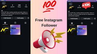 Gain free Instagram followers. 10k followers