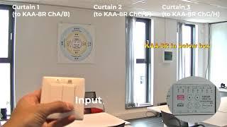 DEMO video: KAA-8R, KNX universal actuator, to control the blind