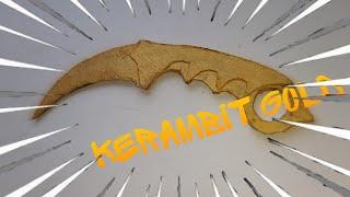 Как Сделать KARAMBIT GOLD Из Картона!