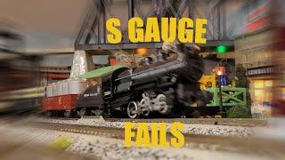 S Gauge Derailments and Fails!