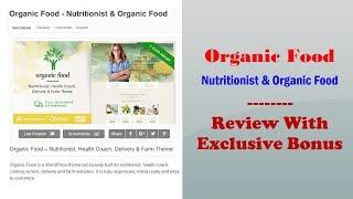 Organic Food - Nutritionist & Organic Food Premium Theme