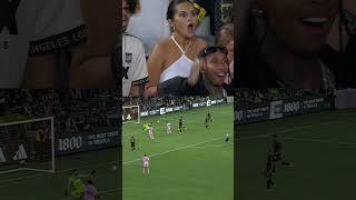 Selena Gomez and Tyga reaction to Messi's shot blocked by John McCarthy #shorts