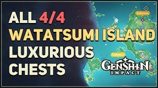 All 4 Watatsumi Island Luxurious Chests Locations Genshin Impact