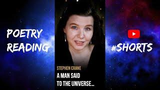 “A man said to the universe…” by Stephen Crane – motivational poem – #shorts