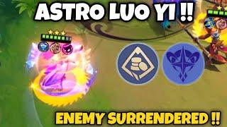 LUO YI ASTRO UNLIMITED GOLD !! ENEMY SURRENDERED !! MAGIC CHESS MOBILE LEGENDS