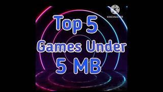 #Top 5 Games Under 5 MB #shorts