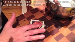 How to decorate a brownie with an YouCake edible photo topper