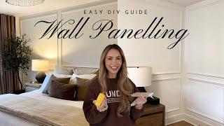 EASY DIY WALL PANELLING!! HOW TO GUIDE! Bedroom makeover 