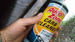 Using CARB CLEANER to clear catalytic converter