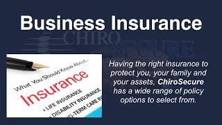 Chiropractor Malpractice Insurance ChiroSecure Business Insurance Protection