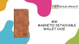 Bouletta MW (Magnetic Detachable Wallet Case) Model Leather Phone Case