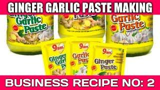 GINGER GARLIC PASTE MAKING PROCESS | MASALA BUSINESS | RECIPES | TECHXIA INNOVATIONS