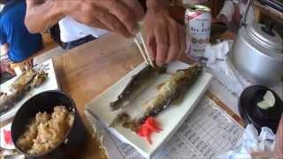 How to eat? Japanese style salt-grilled sweetfish