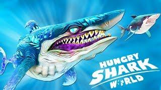 ЛЕДЯНАЯ АКУЛА НАПАДАЕТ! ПОСТАВИЛ НОВЫЙ РЕКОРД! | Hungry Shark World