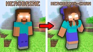 HEROBRINE MYTH! But Cute?  - Minecraft Animation