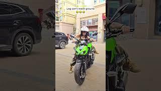 Her big motorcycle #viral #funny #motovlog #trending #top #motorcycle #bike #shorts #superbike